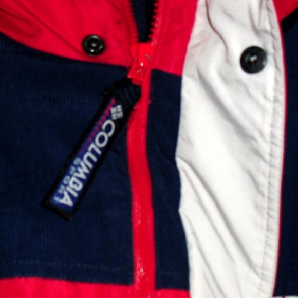 Columbia Mens sz. XL Winter Full Zip Hood Coat Jacket Red Navy Blue Grey New - Picture 6 of 8